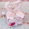 Pink Floral Jewelry Storage Box Organizer Bowknot Princess Dresser Furniture Shape Mini Jewelry Holder