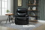 [Only for Pickup] 36.5'' Wide Faux Leather Manual Glider Standard Recliner, 3 Colors Available