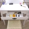 FCH Generous Mirror Single Pumping Foot With Bulb Warmer Dressing Table White--YS