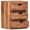 Bedside Cabinet 15.7"x11.8"x11.8" Solid Sheesham Wood