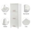 3-Tire Storage Cabinet with 2 Drawers Organizer Unit for Bathroom Bedroom RT