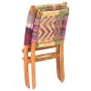 Folding Chindi Chair Multicolors Fabric