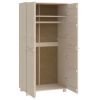 Wardrobe Honey Brown 35"x19.7"x70.9" Solid Wood Pine