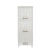 3-Tire Storage Cabinet with 2 Drawers Organizer Unit for Bathroom Bedroom RT