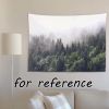 Misty Forest Wall Tapestry Bedroom Rental Dormitory Backdrop Decorative Wall Cloth Tapestry, 29x39 inch