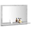 Bathroom Mirror Concrete Gray 23.6"x4.1"x14.6" Chipboard