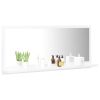 Bathroom Mirror White 35.4"x4.1"x14.6" Chipboard