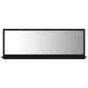 Bathroom Mirror Black 39.4"x4.1"x14.6" Chipboard