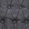 Reclining Chair Gray Faux Leather