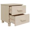 Bedside Cabinets 2 pcs Honey Brown 15.7"x13.8"x17.5" Solid Pinewood