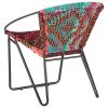 Circle Chair Multicolors Chindi Fabric