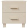 Bedside Cabinets 2 pcs Honey Brown 15.7"x13.8"x17.5" Solid Pinewood