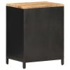 Bedside Cabinet 15.7"x11.8"x20.9" Solid Rough Mango Wood