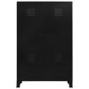 Wardrobe Industrial Black 35.4"x15.7"x55.1" Steel