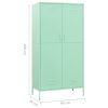 Wardrobe Mint 35.4"x19.7"x70.9" Steel