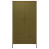 Wardrobe Olive Green 35.4"x19.7"x70.9" Steel