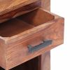 Nightstand 15.7"x11.8"x19.6" Solid Sheesham Wood