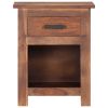 Nightstand 15.7"x11.8"x19.6" Solid Sheesham Wood