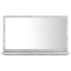 Bathroom Mirror Concrete Gray 23.6"x4.1"x14.6" Chipboard