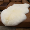 Genuine New Zealand Sheepskin Area Rug ,One Pelt Ivory Area Rug,Natural Fur, Single,2x3 feet (Ivory)