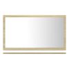 Bathroom Mirror White and Sonoma Oak 23.6"x4.1"x14.6" Chipboard