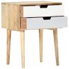 Bedside Cabinet 18.5"x13.8"x23.2" Solid Mango Wood