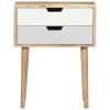 Bedside Cabinet 18.5"x13.8"x23.2" Solid Mango Wood