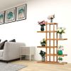 Free shipping 100% Bamboo Plant Frame Multi-Storey, Balcony Bamboo Frame Flower Frame Indoor Office Balcony Living Room Outdoor Garden Decoration 6 Fl