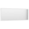 Bathroom Mirror White 39.4"x0.6"x14.6" Chipboard