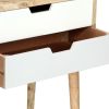 Bedside Cabinet 18.5"x13.8"x23.2" Solid Mango Wood