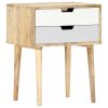 Bedside Cabinet 18.5"x13.8"x23.2" Solid Mango Wood