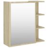 Bathroom Mirror Cabinet Sonoma Oak 24.6"x8.1"x25.2" Chipboard