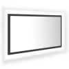 LED Bathroom Mirror Gray 31.5"x3.3"x14.6" Chipboard