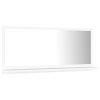 Bathroom Mirror White 31.5"x4.1"x14.6" Chipboard