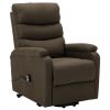 Stand-up Recliner Brown Fabric