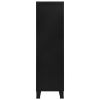 Wardrobe Industrial Black 35.4"x15.7"x55.1" Steel