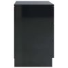 Bedside Cabinets 2 pcs High Gloss Black 15"x13.8"x22" Chipboard