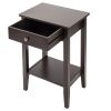 Two-layer Bedside Table Coffee Table with Drawer Coffee