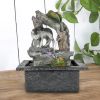 10.6inches Indoor Waterfall Fountain for Home Bedroom Desk Decoration