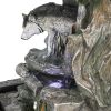 10.6inches Indoor Waterfall Fountain for Home Bedroom Desk Decoration