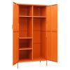 Wardrobe Orange 35.4"x19.7"x70.9" Steel