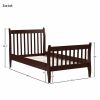 Wood Platform Bed Frame Mattress Foundation with Wood Slat Support, Twin (Espresso) RT