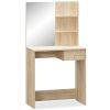 Dressing Table Chipboard 29.5"x15.7"x55.5" Oak