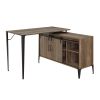 Zakwani Writing Desk, Rustic Oak & Black Finish RT