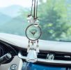 Handmade Dream Catcher with Bells Car Rearview Mirror Hanging Decor Car Charms Pendant