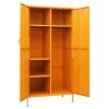 Wardrobe Mustard Yellow 35.4"x19.7"x70.9" Steel