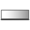 Bathroom Mirror Gray 39.4"x4.1"x14.6" Chipboard