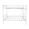 Twin-Over-Twin Bunk Bed with Metal Frame and Ladder, Space-Saving Design