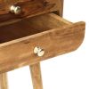 Bedside Cabinet 16.9"x11.8"x22.8" Solid Mango Wood