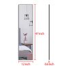 47x12 inch Full Length Mirror with Hanging Hooks for Door Wall Mounted Decoration Floor Dressing Mirror Full Body Mirror for Bedroom Living Room Bathr